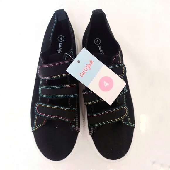 Cat & Jack black sneakers NWT - Picture 1 of 4